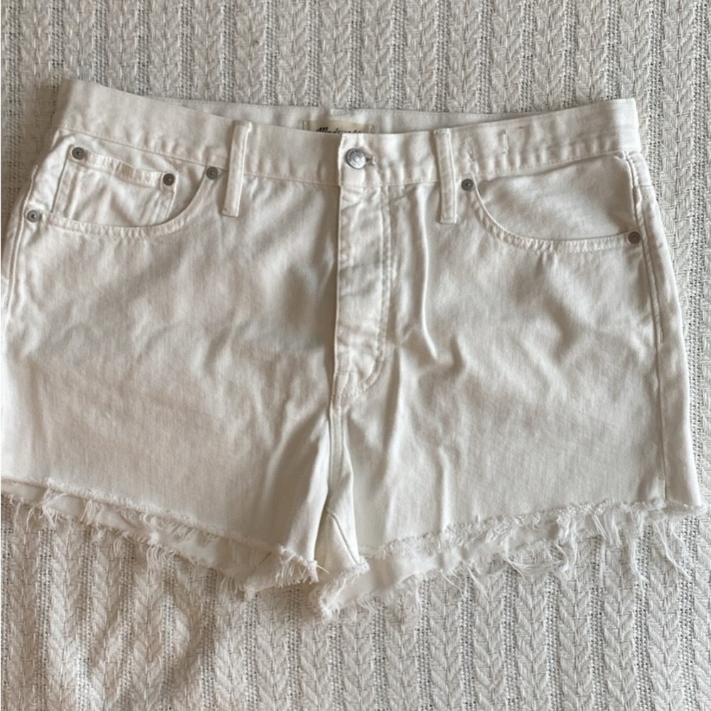 Madewell Off-White Jean Shorts
